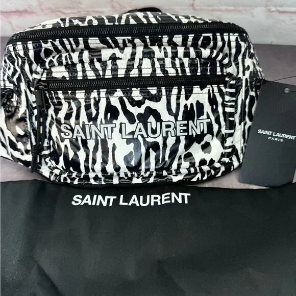 Saint Laurent Zebra Print Nylon Fanny Bag NWT - Picture 12 of 12